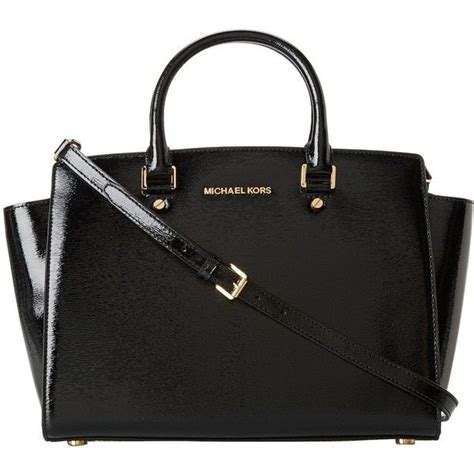 bolsa michael kors selma large tz satchel preta|Michael Kors bag.